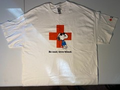 American Red Cross x Snoopy Be Cool Give Blood XL T-Shirt – Blood Donor Shirt