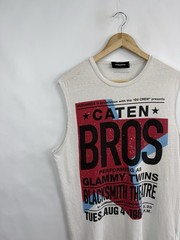 🇮🇹 Y2K Dsquared2 Caten Bros Made In Italy Tank Tops T-Shirt Size L
