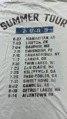 Tim McGraw Shirt Mens Medium White 67 Louisiana 2009 Summer Tour Band Tee