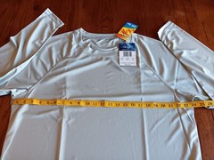 Men’s rash guard T-shirt KANU size XXL Light Gray L/S NWT
