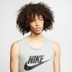 Nike Men’s Sportswear Tank, Dark Grey Heather/Black, Small – Dark Grey Heather/B