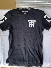 True Religion Mesh Foot Ball Tee Shirt Mens Black Size M