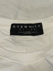 ETERNITY BC/AD T-Shirt White Red Black Rhinestone Studded Skull Snake Graphic L