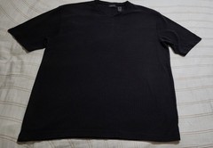 Claiborne Mens Short Sleeve Stretch Shirt Black Top Size XXL Basic Casual