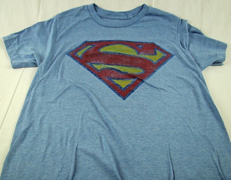 Mens DC Comics Originals Super Hero SUPERMAN Distressed T-Shirt Any Sz S L