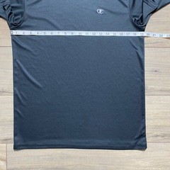 CHAMPION Mens Double Dry Shirt Short Sleeve Moisture Wicking Size M Black