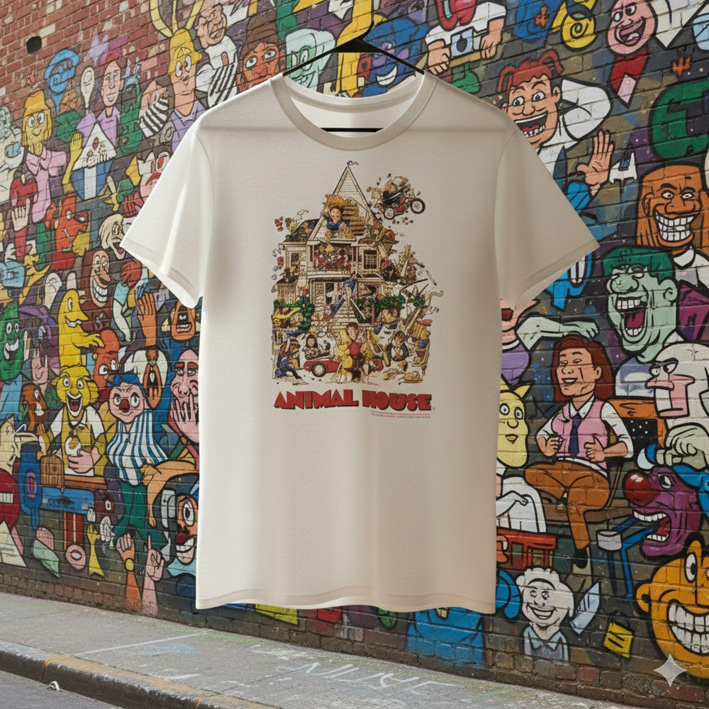 Animal House Movie T-Shirt White Vintage Comedy Film Graphic Tee – T878