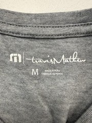 Travis Mathew Shirt Mens Medium Gray California Palm Tree Graphic Tee Tagless