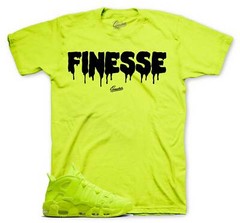 Shirt To Match Air More Uptempo 96 Volt Neon Yellow – Finesse Sneaker Tee