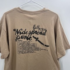 Vintage Wide Spread Panic 2008 Tour Graphic Band Cropped T-Shirt Mens Large