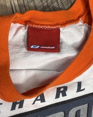 VTG Charlotte Bobcats Rebook Short Sleeve Raglan T-Shirt Adult L Cotton USA Made