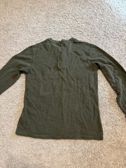 Goodthreads Mens Long Sleeve Sub Thermal Henley Size Latge Cotton Shirt Layer