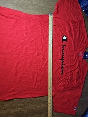 Champion Classic Jersey Script T-Shirt Scarlet Size 2XL