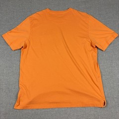 Tommy Bahama Shirt Mens M Orange Pima Cotton Pocket Tagless Logo Jersey Crewneck