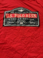 Mens? U.S. Polo Assn Graphic Logo Red Short Sleeve Casual T-shirt. Size X-large