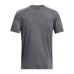 Under Armour 1370811 Men’s UA Freedom Logo T-Shirt, Pitch Gray, Small