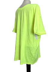 ATHLETIC WORKS Breathable Acid Yellow Short Sleeve Crew Neck T-Shirt Sz L*
