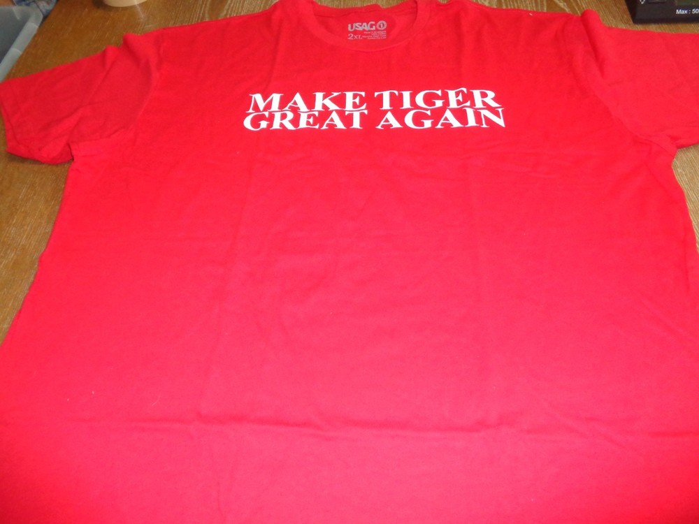 Make Tiger Great Again Red T Shirt XXL