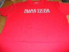 Make Tiger Great Again Red T Shirt XXL