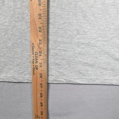 Lacoste T-Shirt Mens L Heather Grey Cotton Crew Neck Underwear Basic Logo Hem