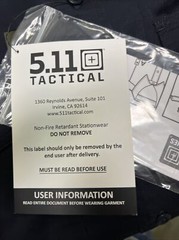 5.11 Tactical Long Sleeve Company Shirt Navy Blue XL Tall
