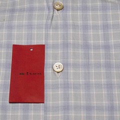 NEW KITON MULTICOLOR COTTON SHIRT US 15.75 – EU 40 MUL