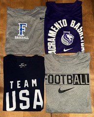 Lot Of 32 Mens Nike T-Shirts Mixed M L XL Light Wear NBA NFL NCAA Etc Athletic
