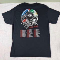 Peso Pluma Tour 2023 Concert T-Shirt Mens Large Black Double P Records Graphic