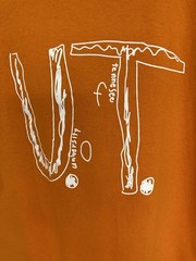 Tennessee Volunteers Short Sleeve Shirt Orange And White Graphic UT Size XL