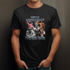 Arnold Schwarzenegger Pumping Iron Tshirt Muscle Bodybuilding Top Gym Fan Tee