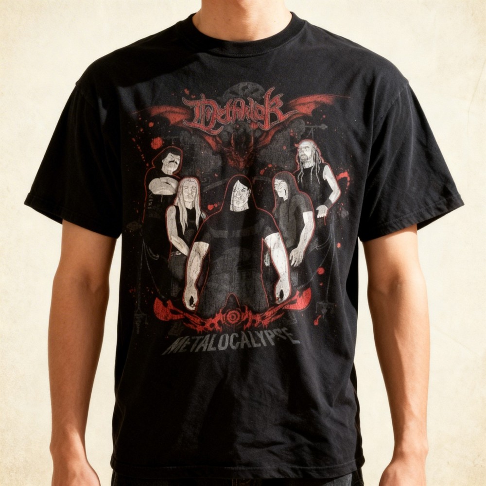 Metalocalypse Dethklok Band Members Black T Shirt Size S-5XL