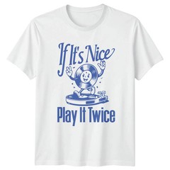 If Its Nice Play It Twice T-Shirt Retro Vinyl Music Lover