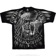WOLF DREAMCATCHER-2 SIDED Big Print-T-SHIRT S-M-L-XL-XXL,3X-4X,5X,6X Mystical