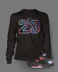 23 Sneaker Tee Shirt To Match Air J5 Low Chinese New Year Shoe Tee Sm- 7X