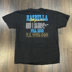 FULL SEND Hasbulla Magomedov US Tour 2023 T-Shirt Black XL Nelk Boys Cowboy Hat