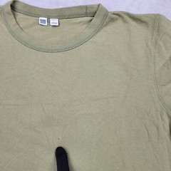 Uniqlo Shirt Mens Large Vintage Basic Crewneck Plain Blank Short Sleeve SS Adult