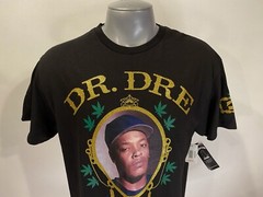 Dr Dre The Chronic NWT Large L Black T-Shirt Tee Death Row Records Short Sleeve