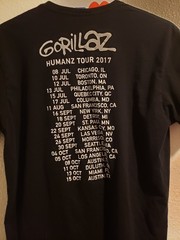 GORILLAZ Humanz Tour 2017 Shirt XL