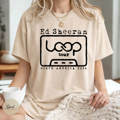Ed Sheeran Loop Tour 2026 Shirt, Retro Cassette Concert Fan Gift Tee