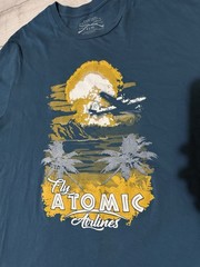 Grunt Style Graphic T Shirt Fly Atomic Airlines This Well Defend Size 3XL XXXL