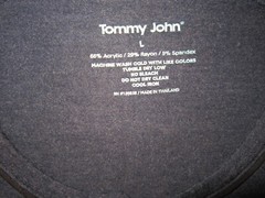 Tommy John Size L Men’s Shirt Top Stretch Pullover Soft Blue Long Sleeve