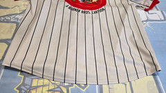 Looney Tunes Baseball Jersey Bugs Bunny Thats All Folks Logo XXL White Red Black