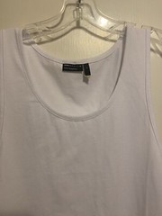 ASOS Design Men’s White Tank Top Racerback Medium NWOT Scoop neck Cotton Stretch
