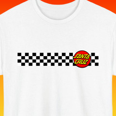 Santa Cruz Checkerboard Skate T Shirt Classic Skateboard Surf Streetwear