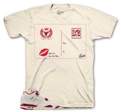 Shirt To Match Jordan 4 Valentines Day Tough Red Shoes – post Card Tees