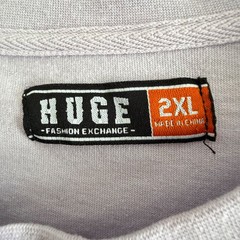 Huge Fashion Exchange Graffiti Graphic T-Shirt Mens 2XL Lavender Streetwear