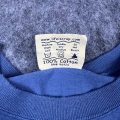 Vtg Y2K Life Is Crap Men’s T-Shirt Parody Joke Humor Blue Short Sleeve Size XL