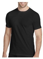 3-Pack JOCKEY ESSENTIALS Men’s Size Small Crew Neck T-Shirts 100% Cotton Black