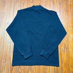 Vintage Nike Mock Neck Shirt Mens Size Medium Black Long Sleeve Swoosh 90s