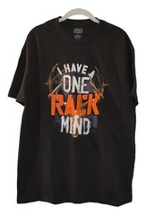 Brisco Brands Men’s Graphic Tee T-Shirt Size L “I Have a One Rack Mind” Hunter